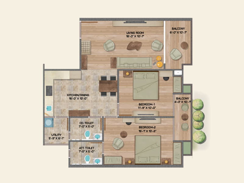 Nila Spaces Vida Floor plan